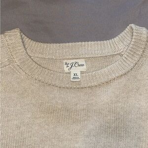 J. Crew Men's Beige Crewneck Sweater